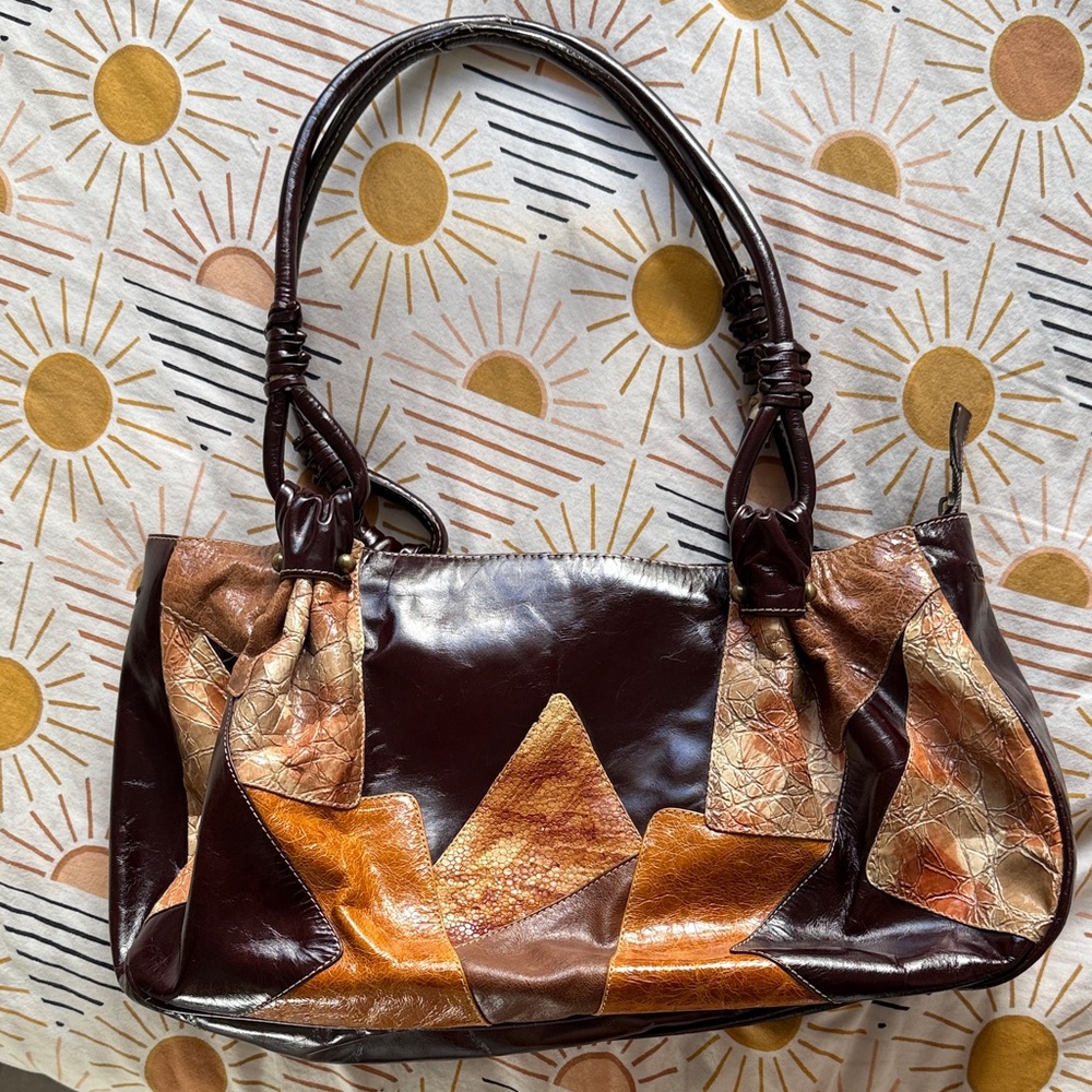 Patchwork Leather Shoulder Bag